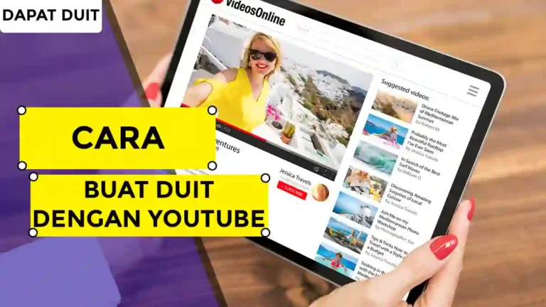 Cara Buat Duit Dengan YouTube