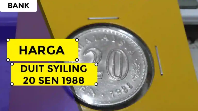 Harga Duit Syiling 20 Sen 1988