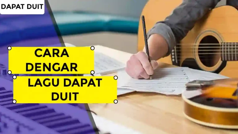 Cara Dengar Lagu Dapat Duit