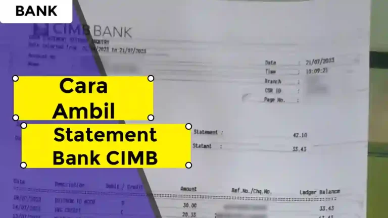 Cara Ambil Statement Bank CIMB