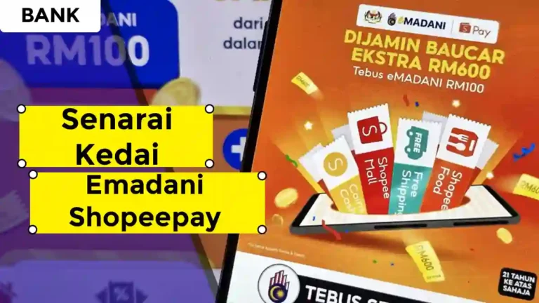 Senarai Kedai Emadani Shopeepay