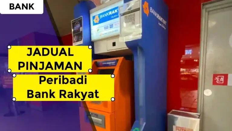 Jadual Pinjaman Peribadi Bank Rakyat