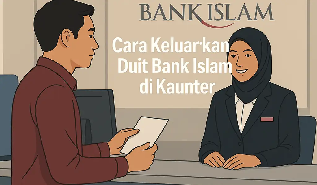 Cara Keluarkan Duit Bank Islam di Kaunter