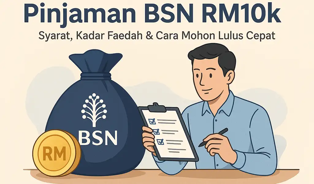 Pinjaman BSN 10k Syarat, Kadar & Lulus Cepat
