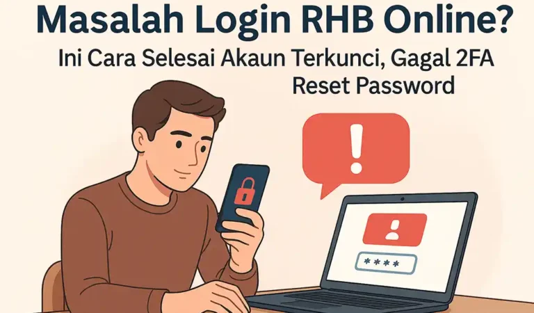 Masalah Login RHB Online Akaun Terkunci, Gagal 2FA & Reset Password